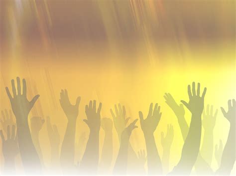 Many Hands Raised To Worship God Worship Backgrounds Church