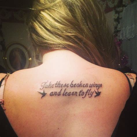 We did not find results for: "Take these broken wings and learn to fly" back tattoo ...