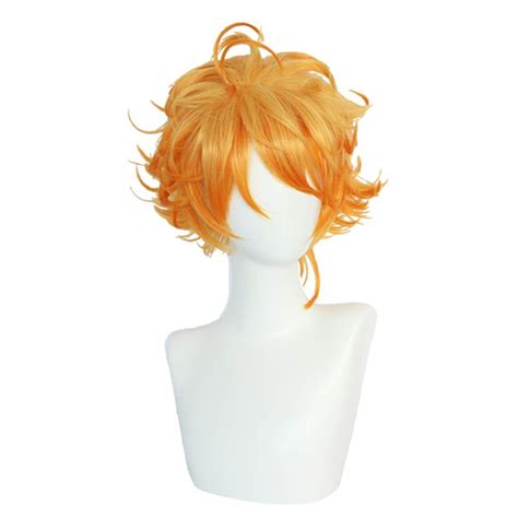 Emma Wig The Promised Neverland Cosplay Costume Curly Short