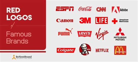 56 Famous Red Logos Of Popular Brands Benextbrandcom
