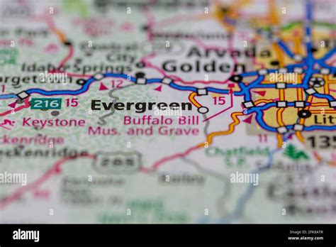 Evergreen Colorado Map Hi Res Stock Photography And Images Alamy