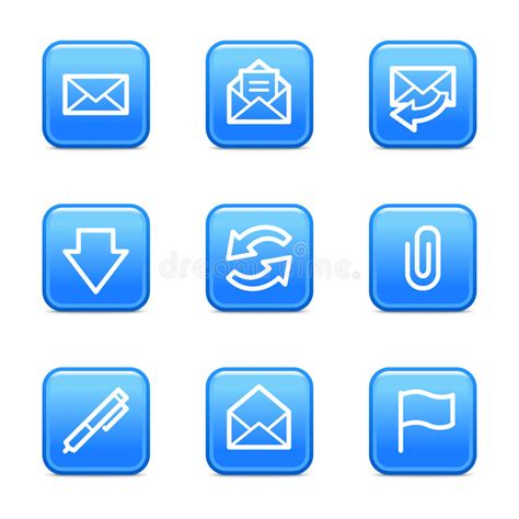 E Mail Web Icons Stock Vector Illustration Of Mail Simple 6273592