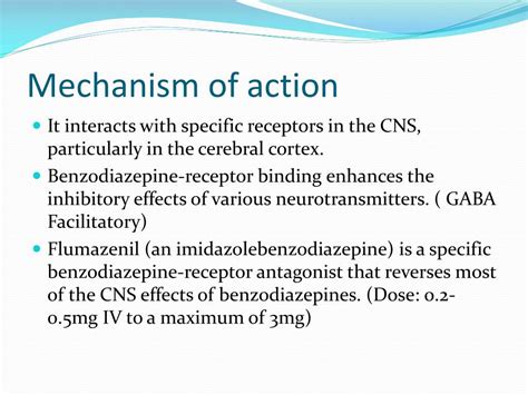 Apart from benzodiazpines, a frequently pharmacology mechanism of action is unknown. PPT - BENZODIAZEPINES PowerPoint Presentation, free ...