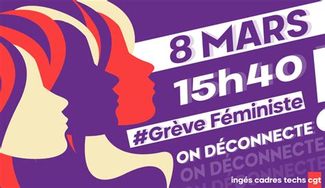 Le 8 Mars à 15h40 On Déconnecte Appel à La Grève Féministe Et à La