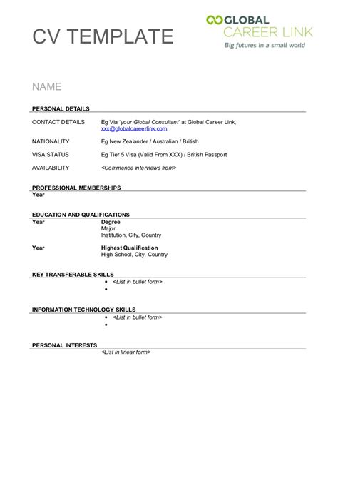 Mar 04, 2020 · notice that this resume outline example opens with a resume objective, and then immediately moves into the candidate's professional experience. CV Template