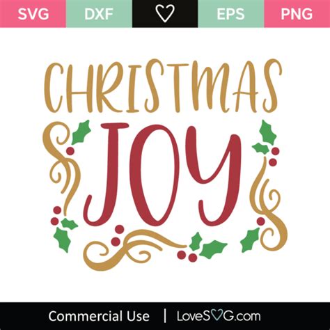 Christmas Joy Svg Cut File