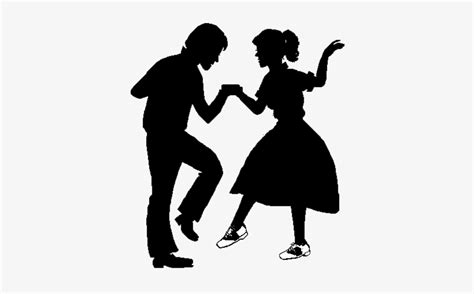 1950 S Dancing Silhouette Clip Art