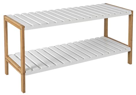 Vor allem bei eher schlechten lichtverhältnissen sorgen die hochglanzoberflächen. Schuhregal Bambus | Bambus regal, Dekor, Regal