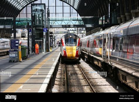 A London North Eastern Railway Lner Train Arrives At London Kings