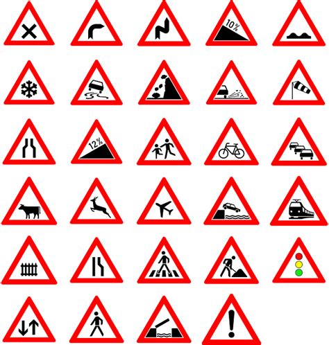 download traffic merges merge roadsign royalty free vector graphic pixabay