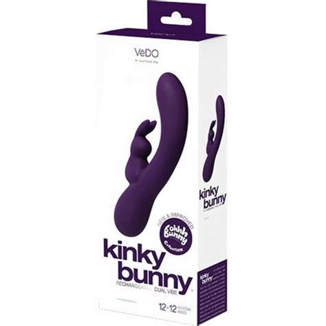 Vedo Kinky Bunny Rechargeable Rabbit Vibrator Deep Purple For Sale