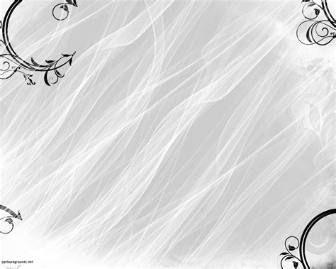 Black And White Floral Border Background For Powerpoint Border And
