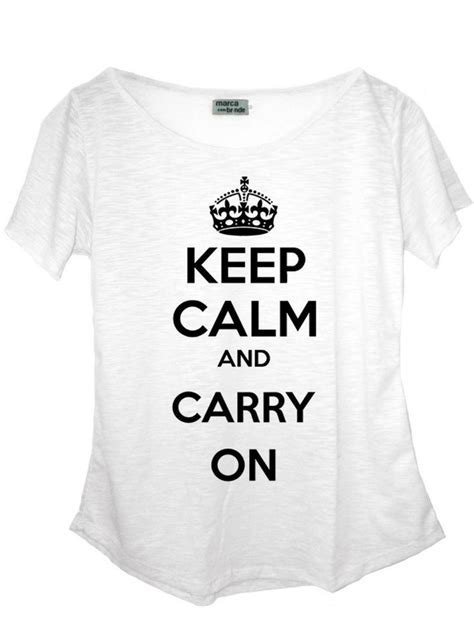 Keep Calm And Carry On Keep Calm Carry On T Shirt Tops Women Fashion Women S Supreme T