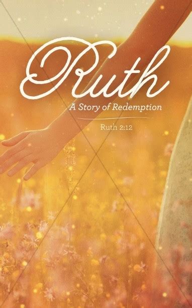 Ruth The Story Of Redemption Church Bulletin Sharefaith Media