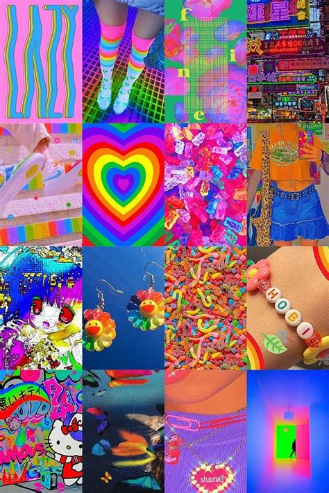 Indie Collage Kit Digital Download 81 Pcs Kidcore Aesthetic Wall