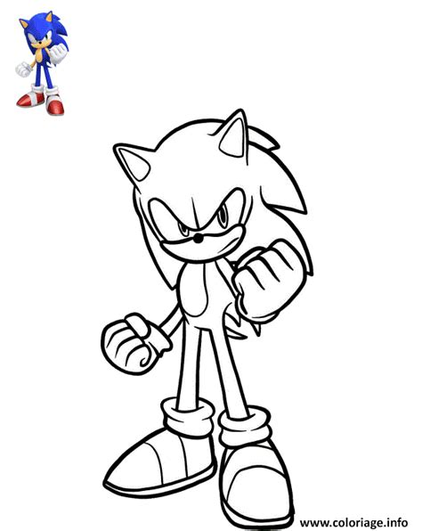 Coloriage Sonikku Sonic Le Herisson Dessin Sonic à Imprimer