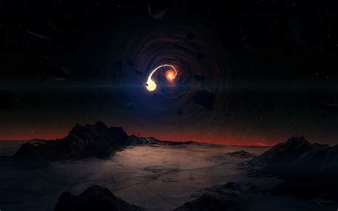 Outer Space Fantasy Art Black Hole Wallpapers Hd Desktop And