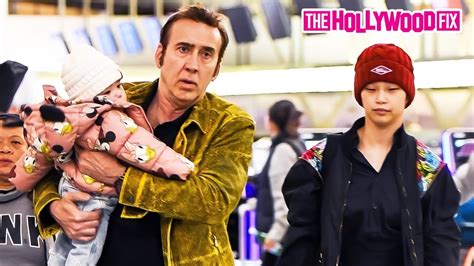 Nicolas Cage Wife Riko Shibata And Daughter August Francesca Cage Touch