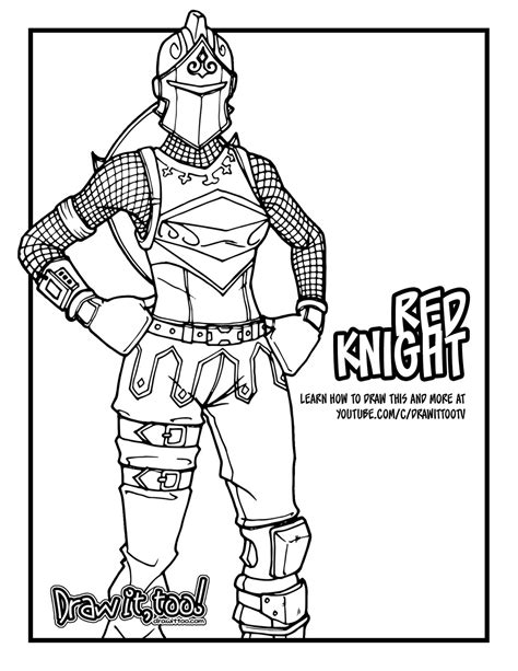 draw samples fortnite black knight coloring page easy drawing