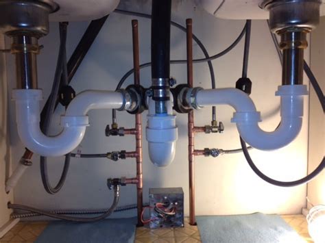 Modern plumbing may also involve the movement of gases such as fuel gas. finished plumbing under kitchen sink - Yelp