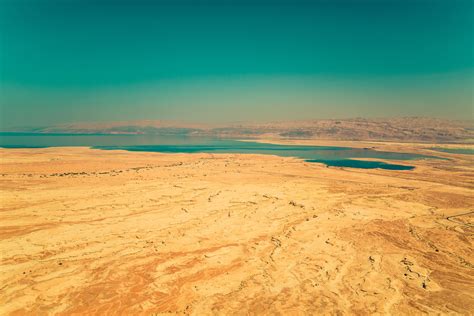 Deserted Sands Near The The Dead Sea Colors Of The Dead Sea 4k Hd