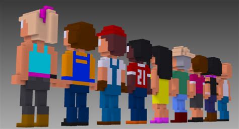 My Voxel People Set Johns Creative Space Pixel Art Characters