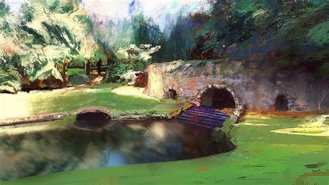 River Digital Painting Process Youtube