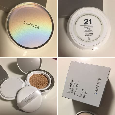 Cushion foundation week 2 day 1 : LANEIGE BB CUSHION WHITENING #21 - Here, There, Everywhere