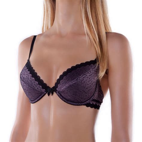Sexy Push Up Bra Comfort Padded Sexy Lace Plunge T Shirt Half Cup Bras For Women Ebay