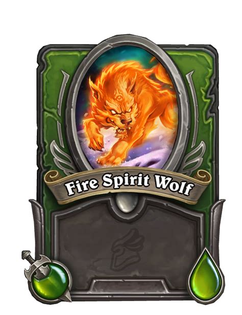 Mercenariesfire Spirit Wolf Hearthstone Wiki