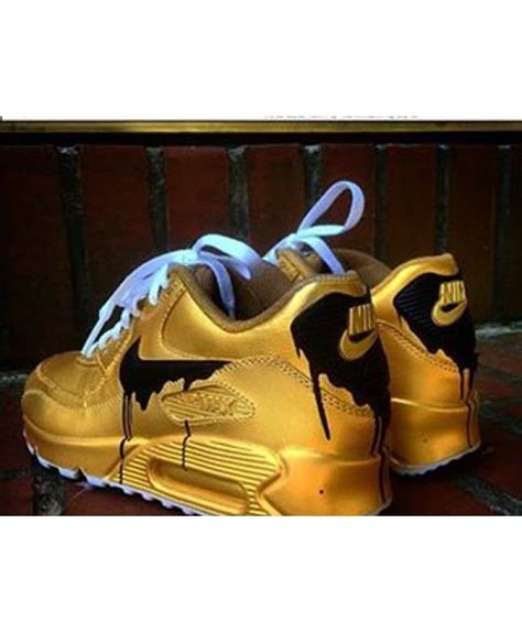 Tendance Basket 2017 Nike Air Max 90 Candy Drip Golden Black Trainer