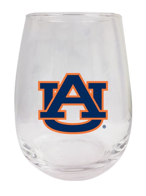 Auburn Tigers 9 Oz Stemless Wine Glass College Fabric Store