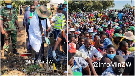 Pics President Emmerson Mnangagwa Commissions Solar Powered Boreholes In Glen View 3 Iharare News