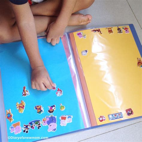 Diy sticker book / sticker album (click cc for indo sub) подробнее. DIY Sticker Book for Toddlers - Diary of a New MomDiary of a New Mom