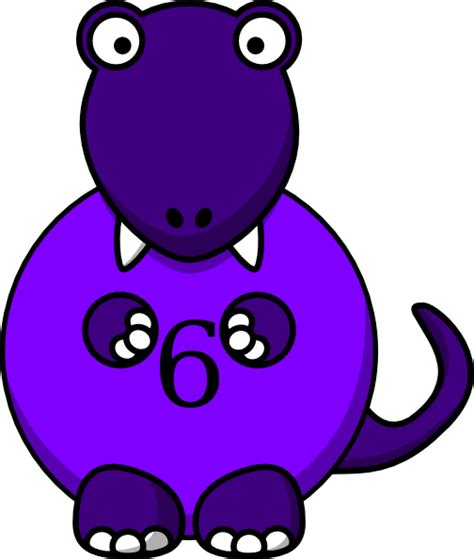 Purple Dinosaur Clip Art At Vector Clip Art