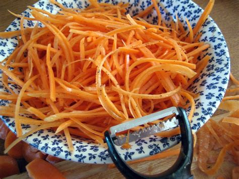So, next time you're in the kitchen, impress your friends with matchstick carrots; PEBBLE SOUP: Carrots Julienne for Vegetarian Week