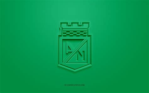 Atlético Nacional Logo Creativo 3d Verde Emblema 3d Club De Fútbol