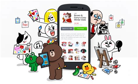 Line Introduces Skype Like Call Service And New User Driven Sticker