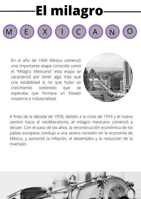 El Milagro Mexicano Historia de México Yosselin Zaragoza uDocz