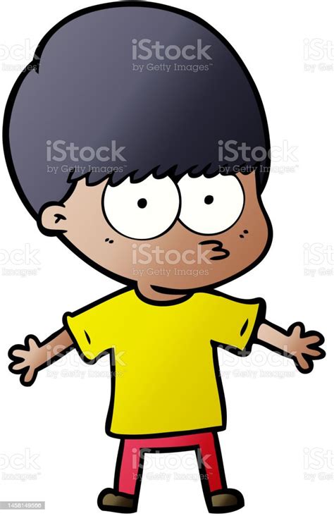 Nervous Cartoon Boy Stock Illustration Download Image Now Adult