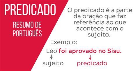 Predicado Aprenda O Que é Sua Classificação E Exemplos