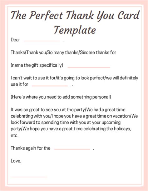 A Step By Step Guide To Writing The Perfect Thank You Card The Daily