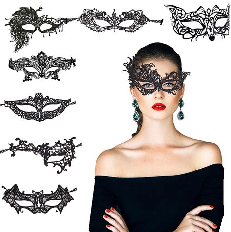 Lace Eye Mask Sexy Black Masquerade Masks Mysterious Lace Face Mask For
