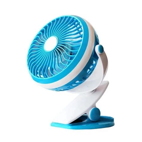 Hcetigol Portable Usb Table Fan Clip On Type Rechargeable Cooling Mini Desk Fan 360 Degree