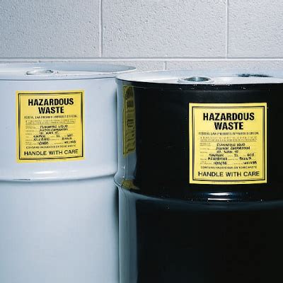 Dangerous When Empty Hazardous Waste Container Labels Seton