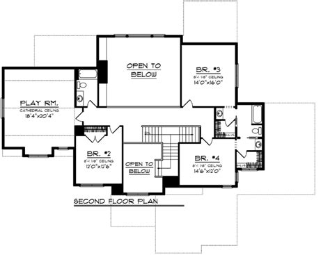 Craftsman House Plan 4 Bedrooms 3 Bath 3851 Sq Ft Plan 7 1263