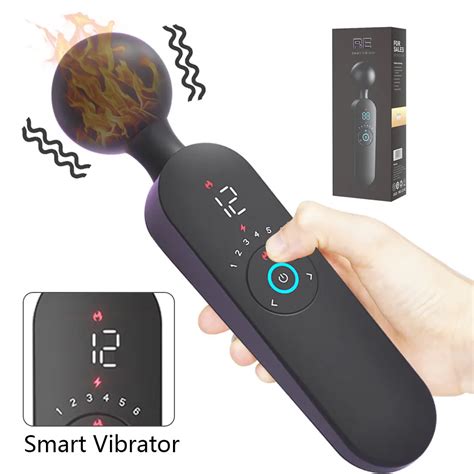 Heating Magic Vibrator Wand Silicone Av Dildo Vibrators For Couples G Spot Body Massager Adults