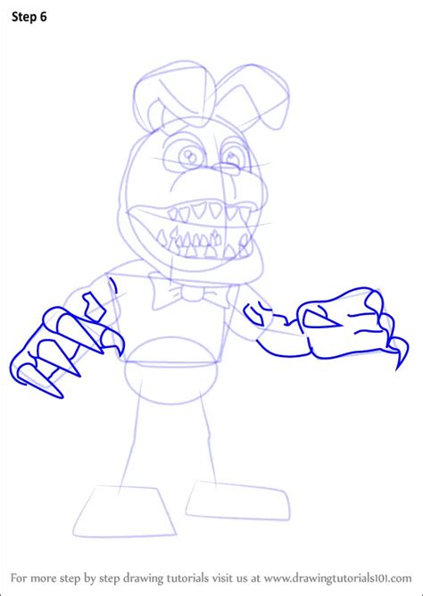 Learn How To Draw Nightmare Bonnie From Five Nights At Freddys Five