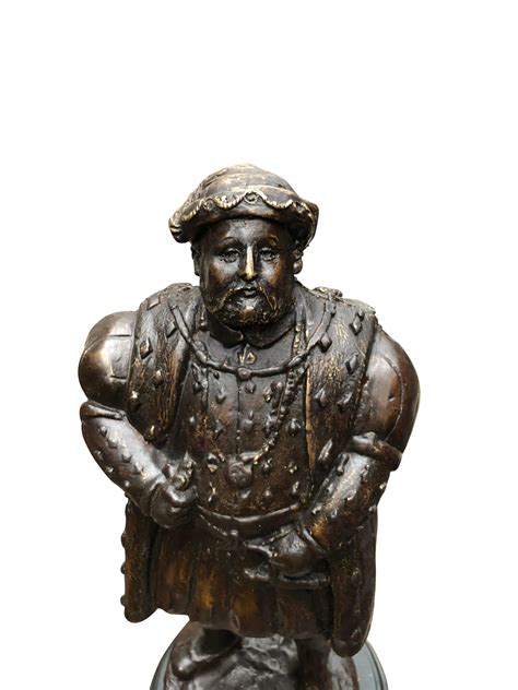 Bronze Statue Henry Viii English King British Monarch Tudors 20th
