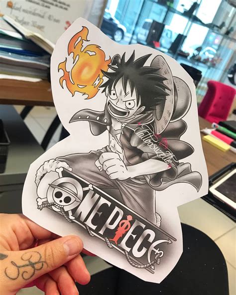 Tatouage Luffy One Piece By Tattoosuzette On Deviantart
